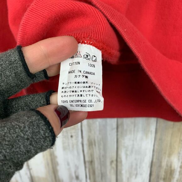 VTG Cheswick Toyo Enterprise Sugarcane Fair Isle Red Sweater Sweatshirt M RARE - Picture 7 of 7